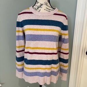 J.Crew striped crewneck sweater | Wool Blend | Size S | Good Condition